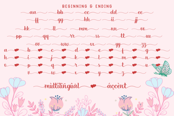 Lovely Moments Font PNG with transparent background - Preview 1