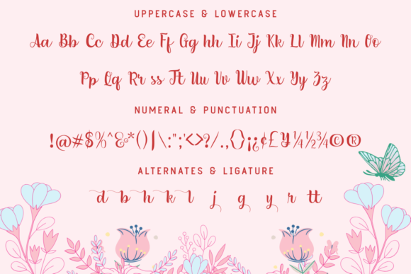 Lovely Moments Font PNG with transparent background - Preview 2