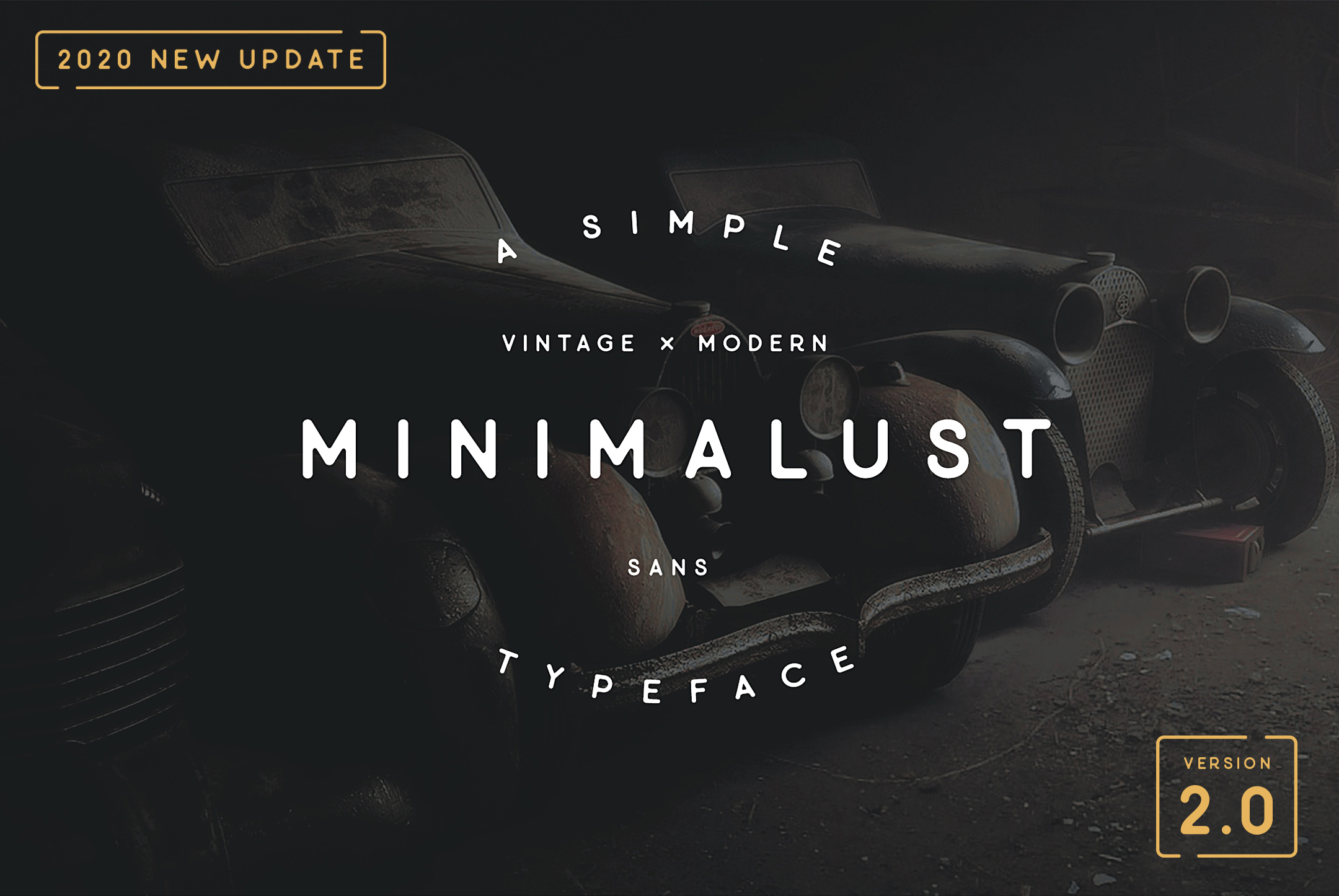 Minimalust preview: minimalist vintage sans serif