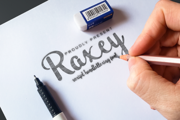 Raxey Font PNG with transparent background - Preview 1