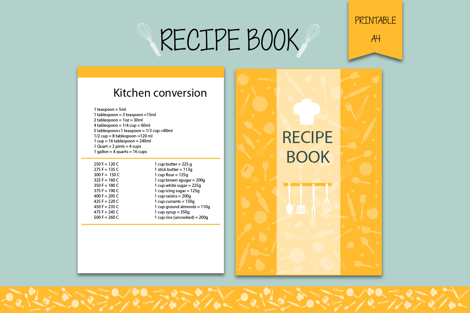 Recipe Book, Recipe Binder