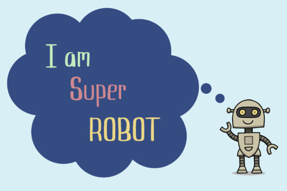 Robotic Font PNG with transparent background - Preview 1