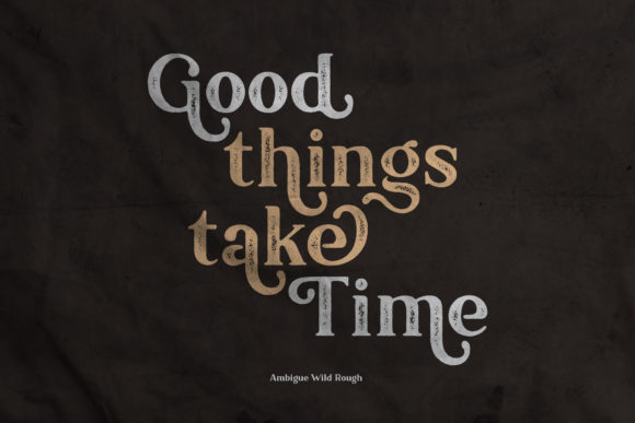 Ambigue Wild Font - Preview 2