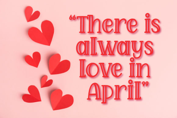 April Love Font - Preview 1