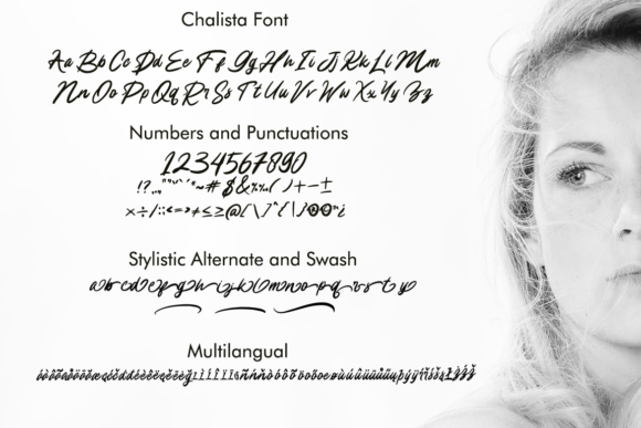 Chalista Font PNG with transparent background - Preview 3