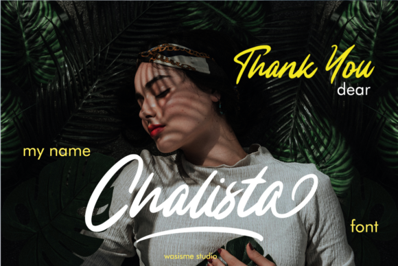 Chalista Font PNG with transparent background - Preview 5