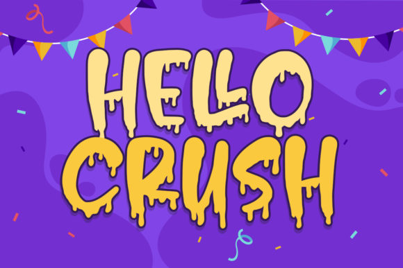 Hello Crush Display Font By Typefar