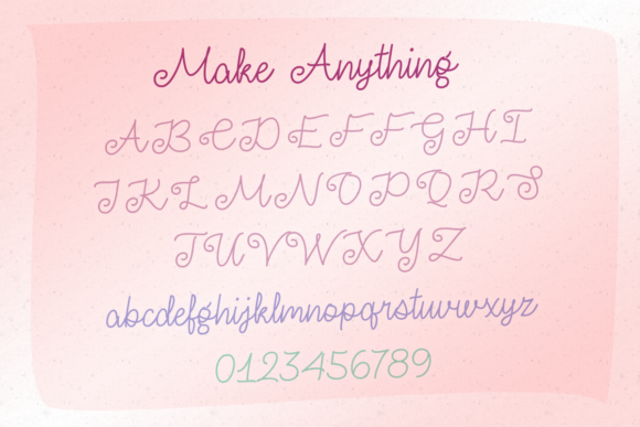 Make Anything Font PNG with transparent background - Preview 1
