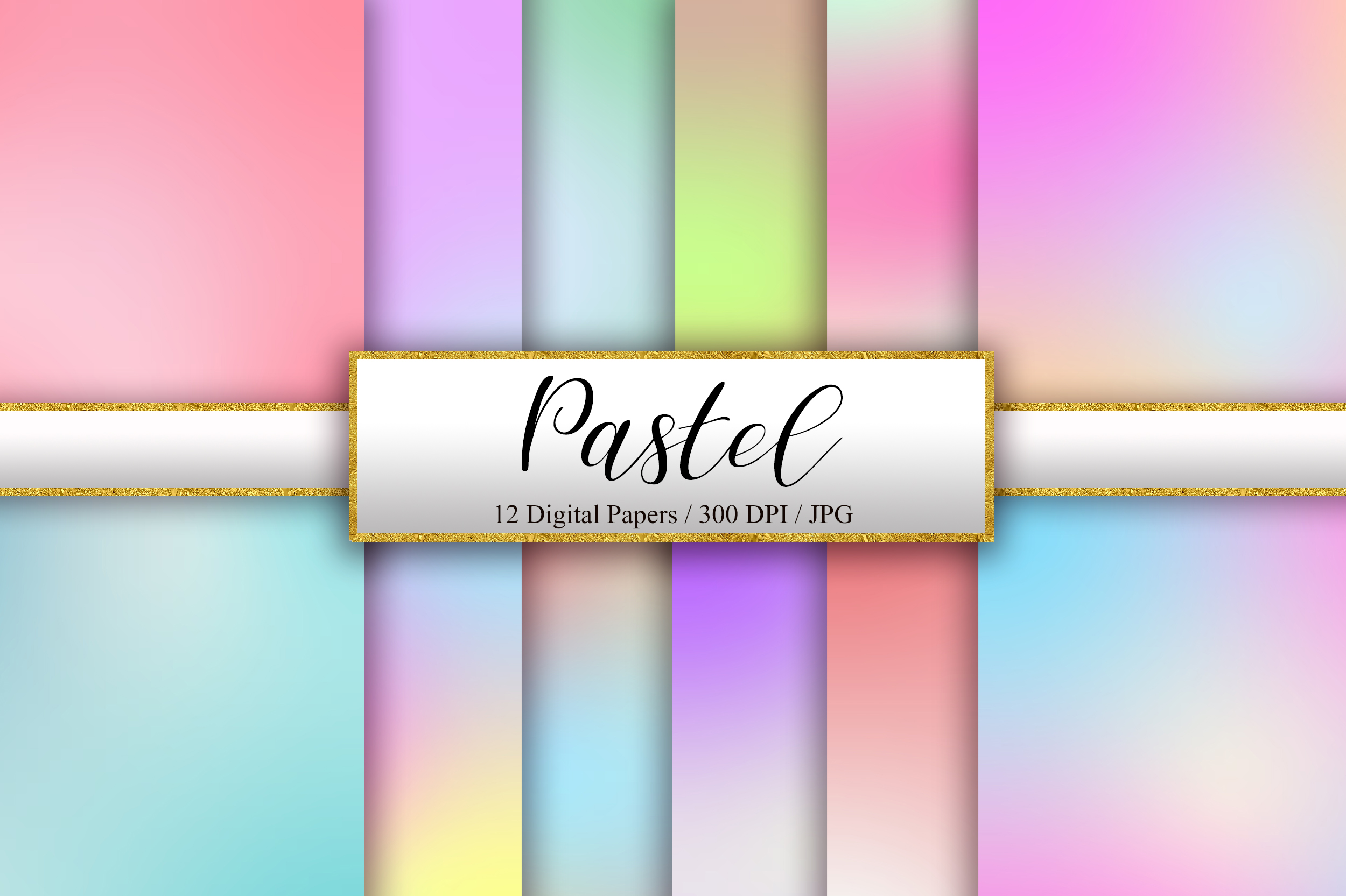 Pastel Background Digital Papers