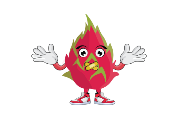 Dragon Fruit Cartoon Character Design