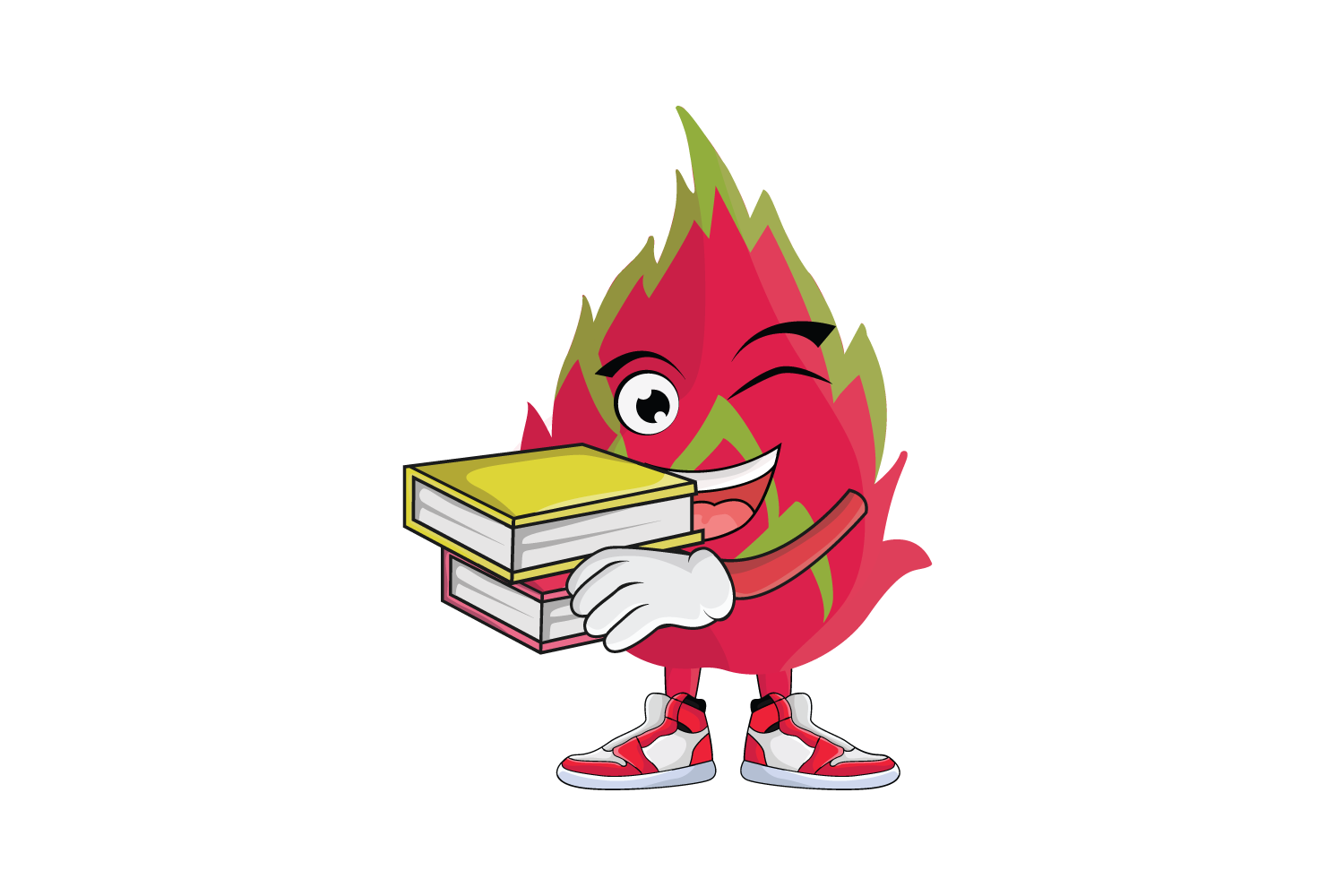 Dragon Fruit Cartoon Character Design