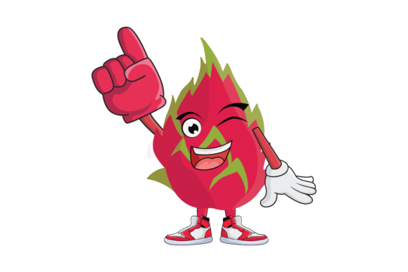 Dragon Fruit Cartoon Character Design