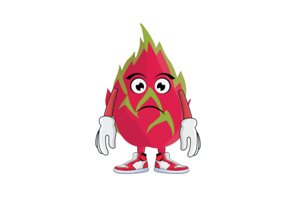 Dragon Fruit Cartoon Character Design