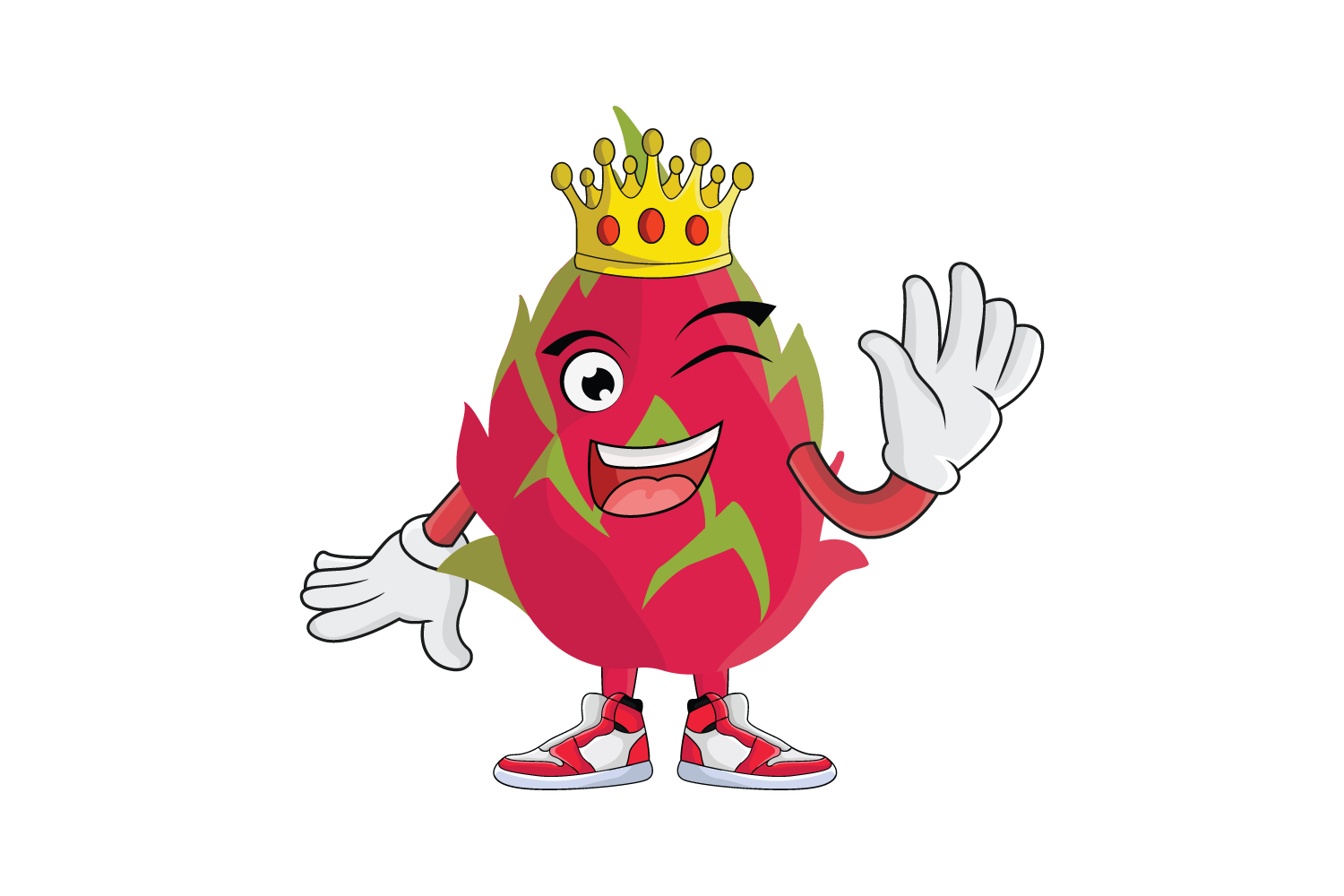 Dragon Fruit Cartoon Character Design