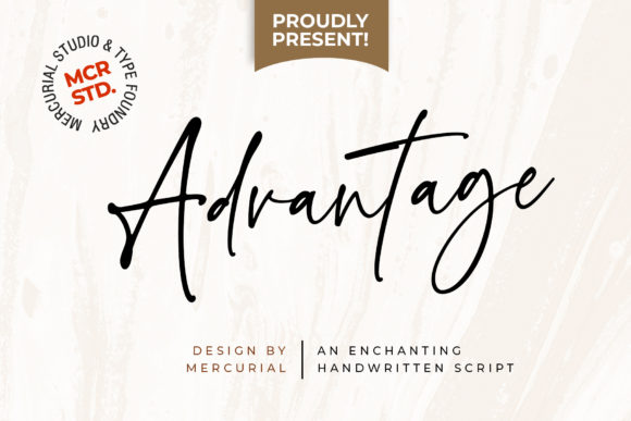 Advantage Script & Handwritten Font By Mercurial