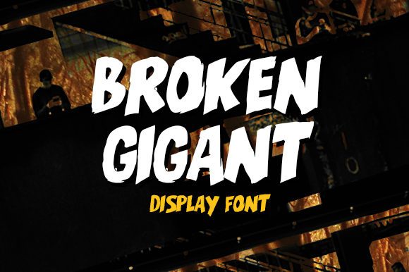 Broken Gigant Font - Preview 3