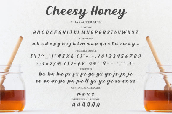Cheesy Honey Font - Preview 3