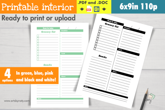 Daily Meal Planner Printable Interior