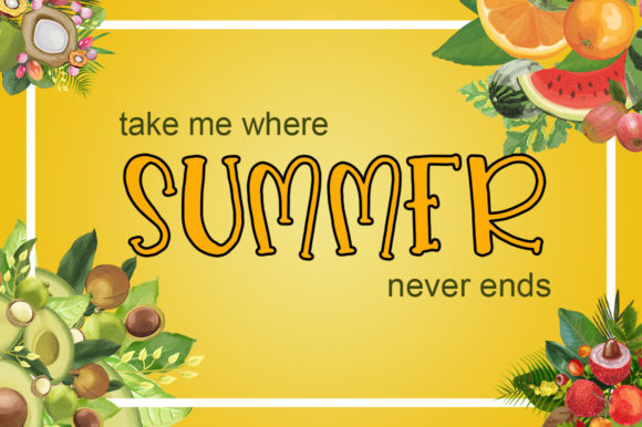 Fruit Punch Font - Preview 2