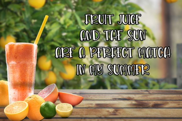 Fruit Punch Font - Preview 3
