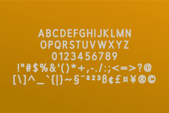 Geometrix Font PNG with transparent background - Preview 1