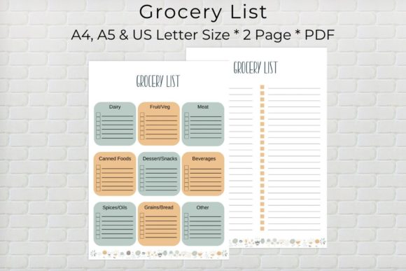 Grocery List Printable