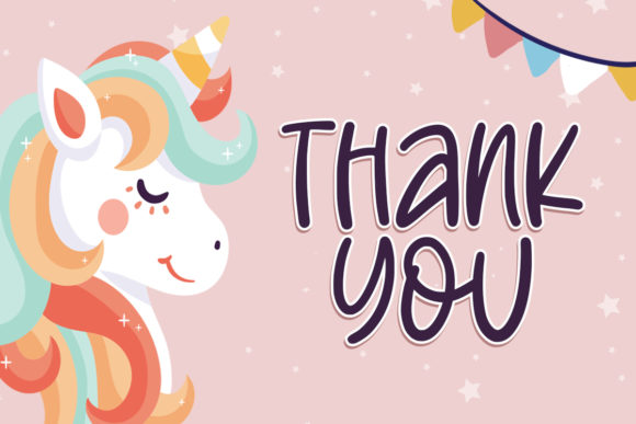 Joyful Unicorn Font - Preview 4