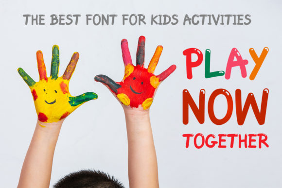 Kids Balloon Font PNG with transparent background - Preview 1