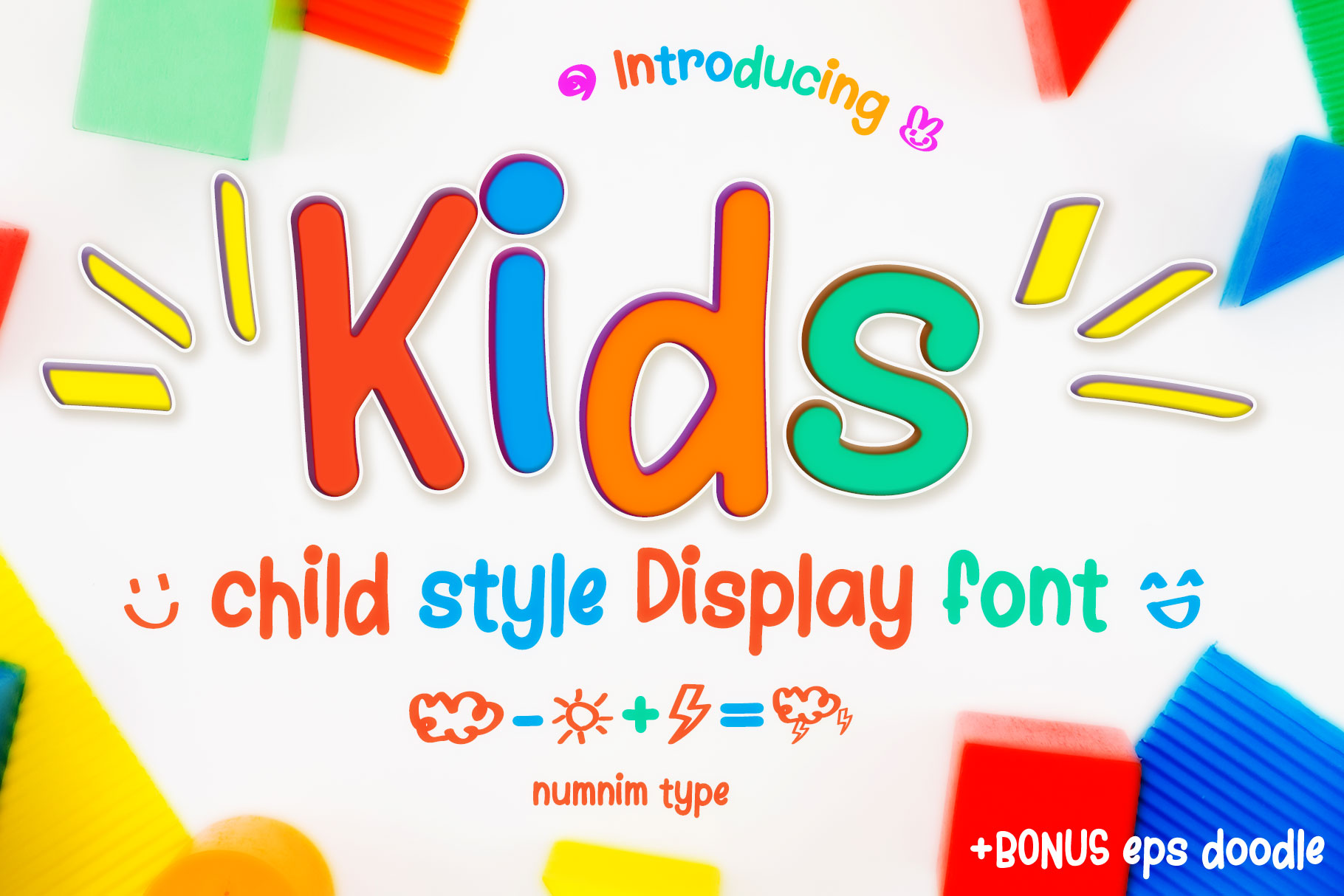 Kids Font by numnim · Creative Fabrica font preview
