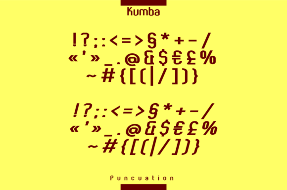Kumba Expanded Font PNG with transparent background - Preview 4