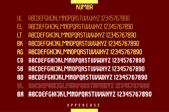 Kumba Font PNG with transparent background - Preview 1