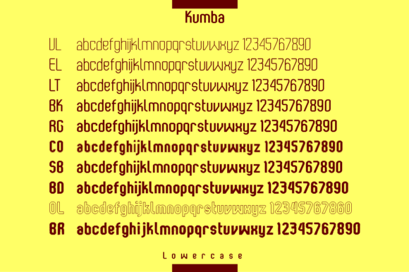 Kumba Font PNG with transparent background - Preview 2