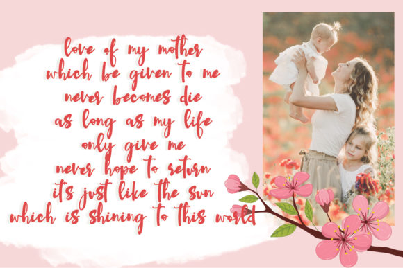 Love Lovely Font PNG with transparent background - Preview 3