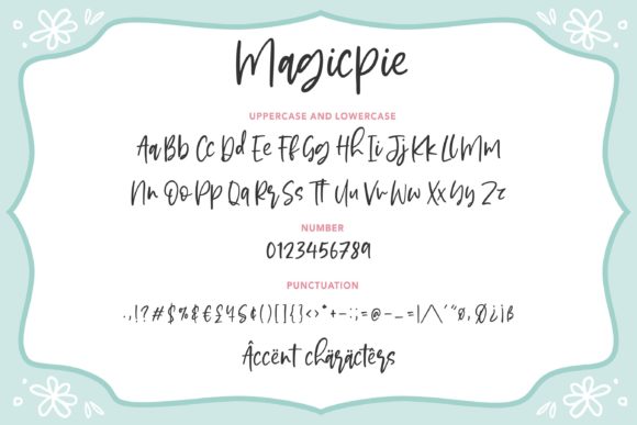 Magicpie Font PNG with transparent background - Preview 5