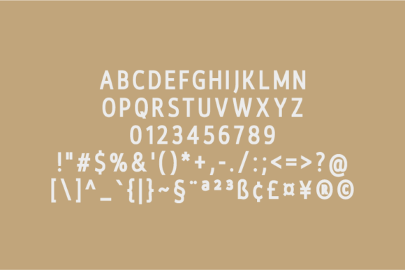 Modeln Font PNG with transparent background - Preview 1