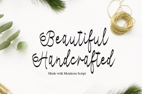 Monlesia Font PNG with transparent background - Preview 1