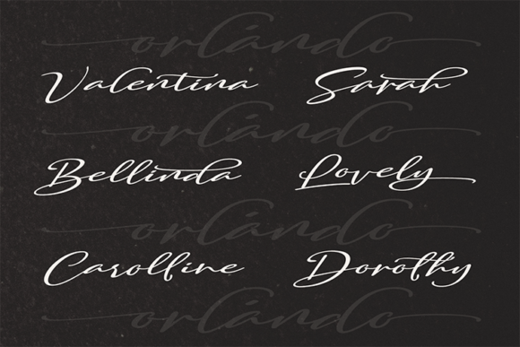 Orlando Smith Font PNG with transparent background - Preview 4