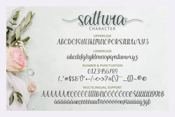 Sathira Font PNG with transparent background - Preview 6