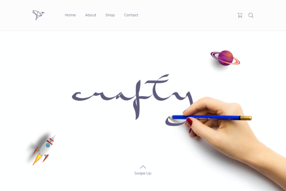 Skecth Crafty Font PNG with transparent background - Preview 1