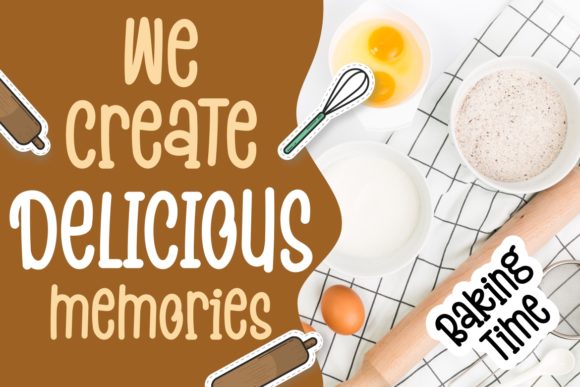 Baking Pastry Font - Preview 2