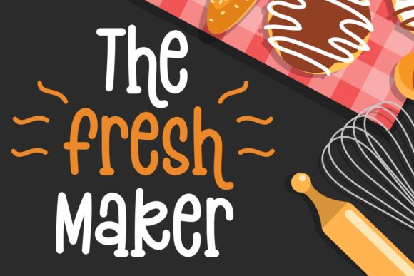 Baking Pastry Font - Preview 3