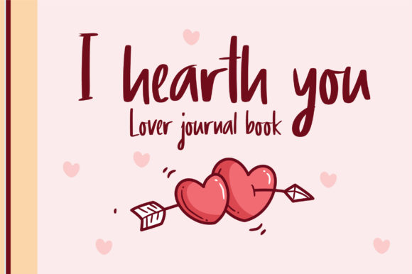 Journal Love Book Font PNG with transparent background - Preview 3