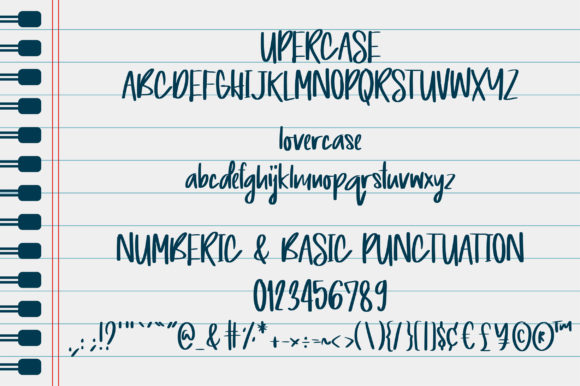 Journal Love Book Font PNG with transparent background - Preview 5