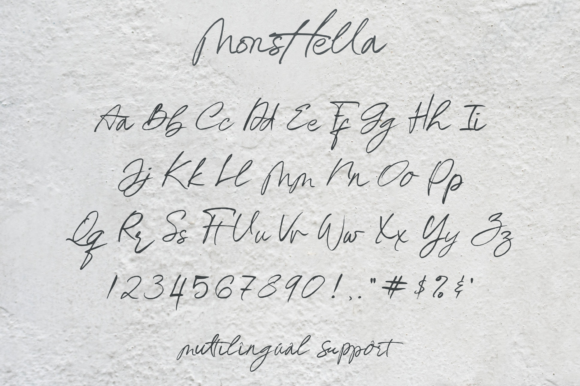 Monsttella Font PNG with transparent background - Preview 5