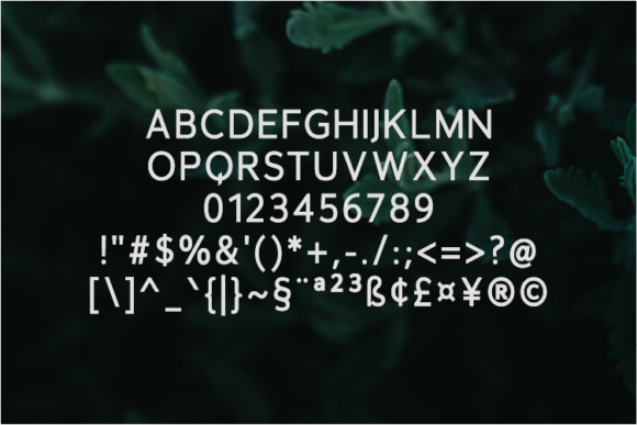 Mounte Font PNG with transparent background - Preview 1