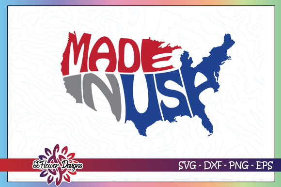 Made in USA Map Graphic by ssflower · Creative Fabrica
