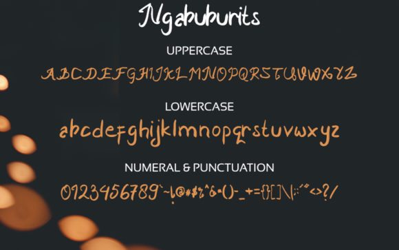 Ngabuburits Font font preview - 3