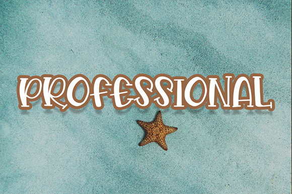 Shells and Starfish Font PNG with transparent background - Preview 3