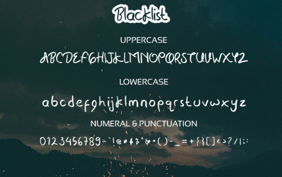 Blacklist Font - Preview 3