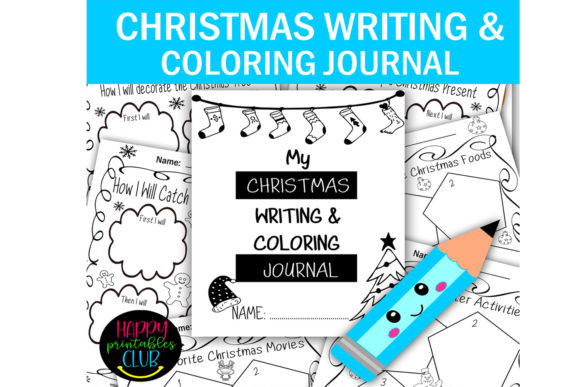 Christmas Writing and Coloring Journal